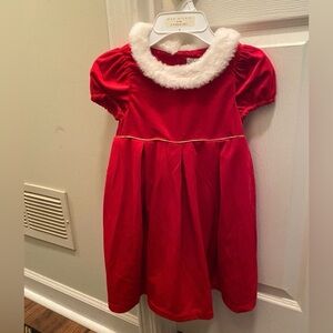 Max Studio Girls Red Velvet Faux Fir Holiday Dress  NWT Perfect for 🎄🧑‍🎄